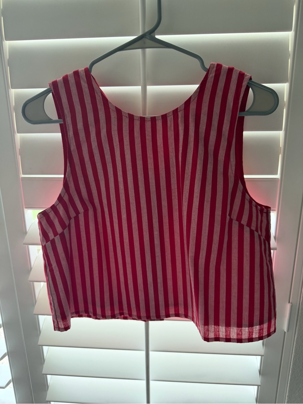 entro Red and Pink Striped Tank Top - Picture 1 of 3